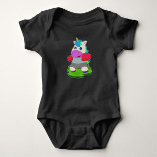 Unicorn Boxer Boxing gloves Boxing Baby Bodysuit