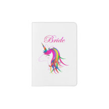 Unicorn Bride Passport Holder
