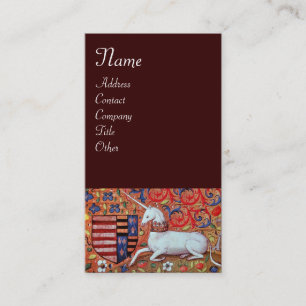 UNICORN ,brown Business Card
