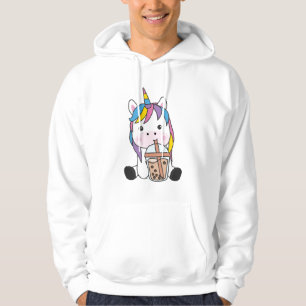 Unicorn Bubble Tea Unicorns Cute Animals Girls Hoodie