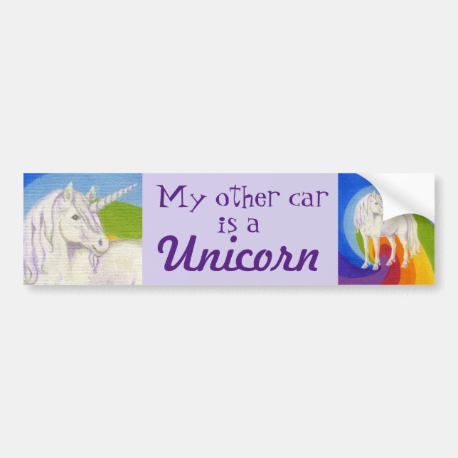 Unicorn bumper sticker (Front)