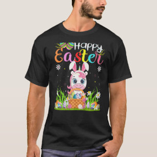 Unicorn Bunny Egg Hunting Unicorn Happy Easter T-Shirt