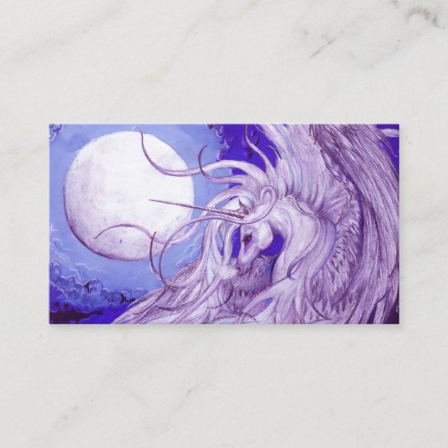 Unicorn Business Cards with Custom Photo (Front)