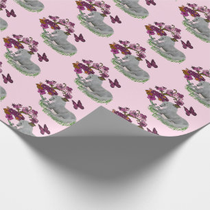 Unicorn Butterflies And Flowers   Wrapping Paper