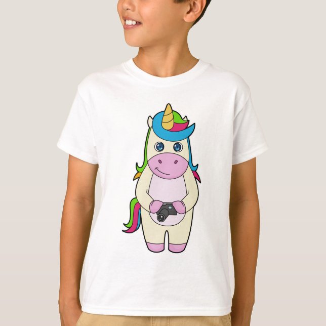 Unicorn Camera T-Shirt (Front)