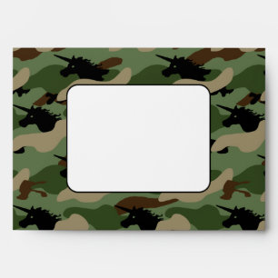Unicorn Camouflage Envelopes