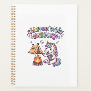Unicorn Campfire Story Unicorn Charming POD Artwor Planner