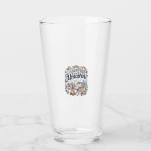 Unicorn Campfire Unicorn Premium Vector Sticker an Glass