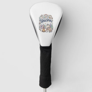 Unicorn Campfire Unicorn Premium Vector Sticker an Golf Head Cover