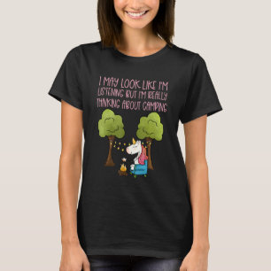 Unicorn Camping Stuff For Campers Childrens Glampi T-Shirt
