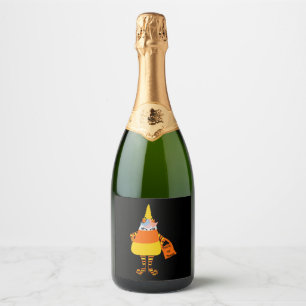 Unicorn Candy Corn Shirt, Halloween Shirt, Unicorn Sparkling Wine Label