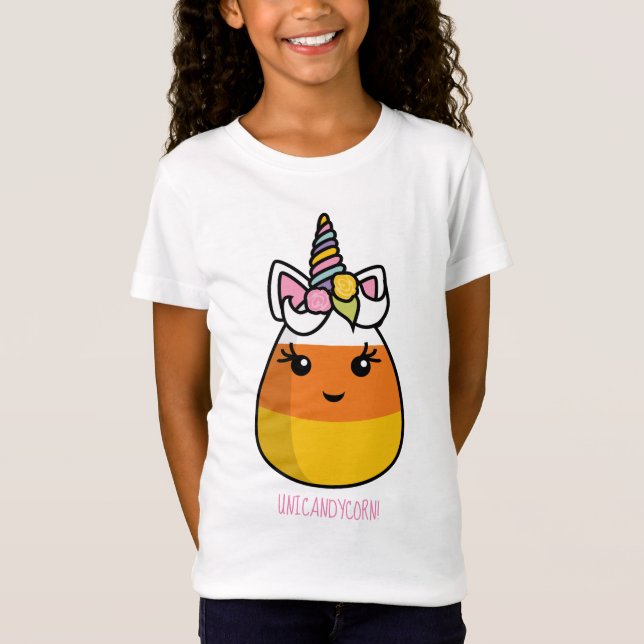 Unicorn Candy Corn ~ the Unicandycorn! T-Shirt (Front)