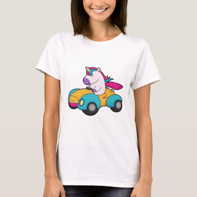 Unicorn Car T-Shirt (Front)