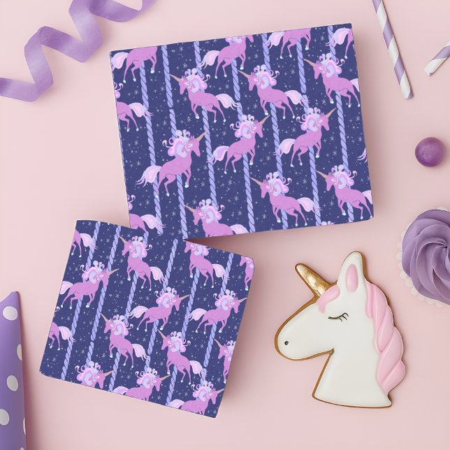 Unicorn Carousel- night Tissue Paper (Creator Uploaded)