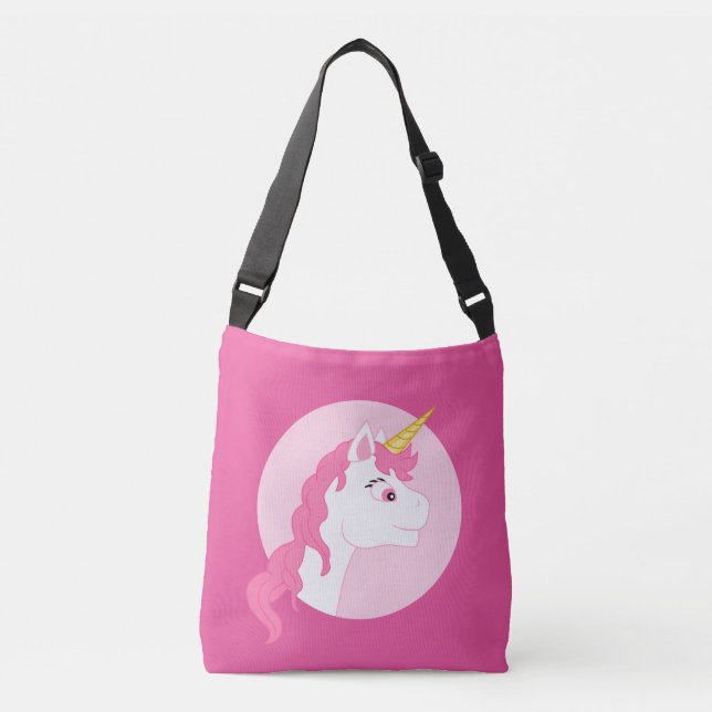 Unicorn cartoon crossbody bag (Front)