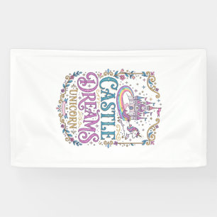 Unicorn Castle Dreams Unicorn White Background Pri Banner
