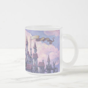 Unicorn Castle Frosted Glass Coffee Mug