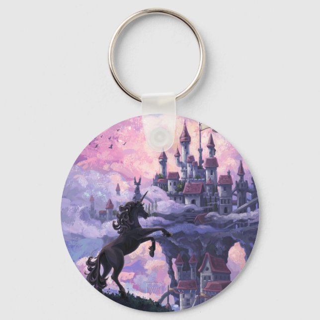 Unicorn Castle Key Ring (Front)