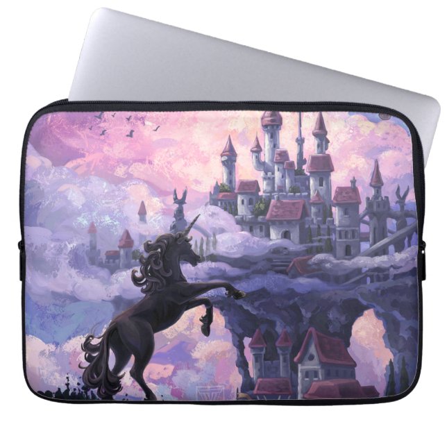 Unicorn Castle Laptop Sleeve (Front)