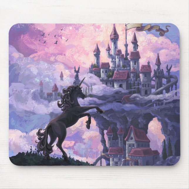 Unicorn Castle Mouse Mat (Front)