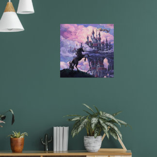 Unicorn Castle Poster