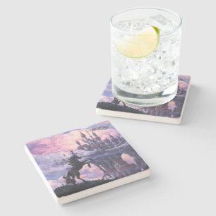 Unicorn Castle Stone Coaster
