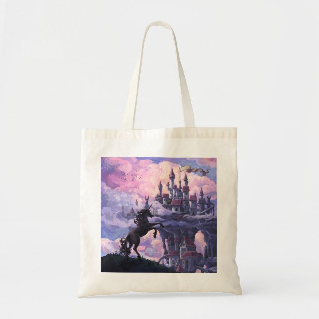 Unicorn Castle Tote Bag (Front)