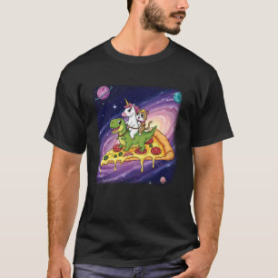 Unicorn Cat Dinosaur Pizza Galaxy Fantasy Cute Ani T-Shirt
