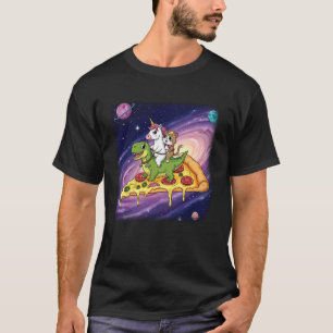 Unicorn Cat Dinosaur Pizza Galaxy Fantasy Cute Ani T-Shirt