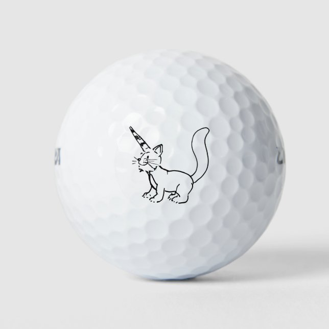 Unicorn Cat Golf Balls (Front)