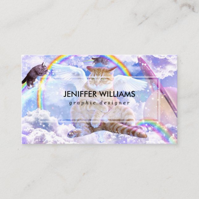 Unicorn - Caticorn                                 Business Card (Front)