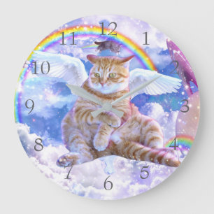 Unicorn - Caticorn Large Clock
