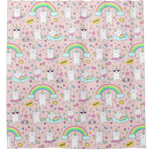 Unicorn Cats Shower Curtain