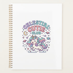 Unicorn Celestial Cutie Club Retro Style Product G Planner