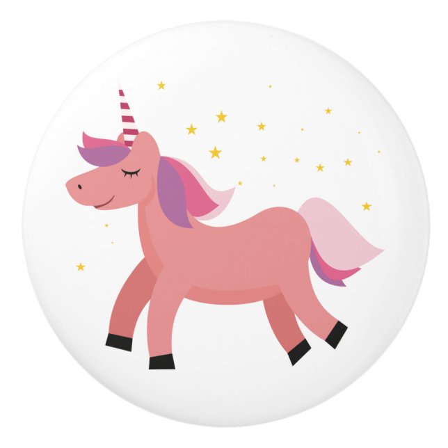 Unicorn Ceramic Knob (Front)