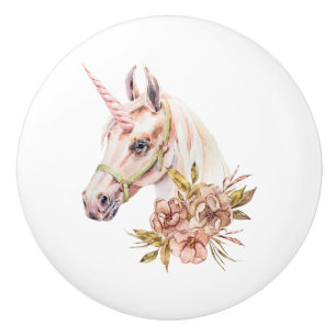 Unicorn ceramic knob
