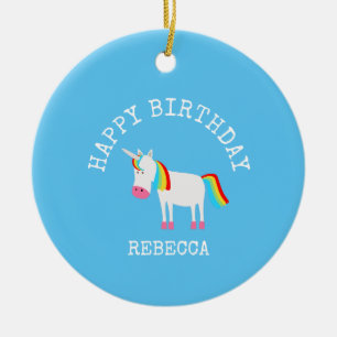 Unicorn Ceramic Tree Decoration