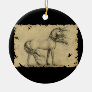 Unicorn Ceramic Tree Decoration