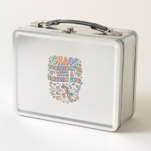 Unicorn Chaos Coordinator with a Unicorn Soul Kawa Metal Lunch Box