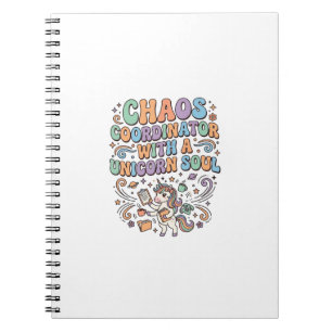 Unicorn Chaos Coordinator with a Unicorn Soul Kawa Notebook