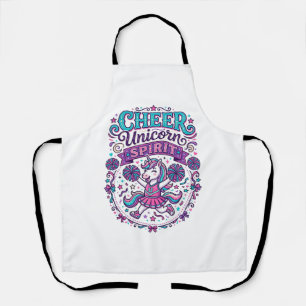 Unicorn Cheer Unicorn Spirit Colourful POD Artwork Apron