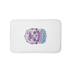 Unicorn Cheer Unicorn Spirit Colourful POD Artwork Bath Mat