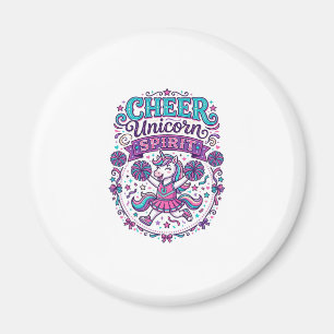 Unicorn Cheer Unicorn Spirit Colourful POD Artwork Magnet