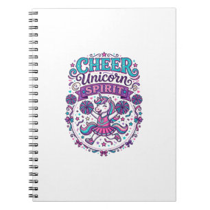 Unicorn Cheer Unicorn Spirit Colourful POD Artwork Notebook