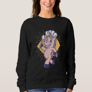 Unicorn Chef Dabbing Unicorn Cooking Chef Hat Girl Sweatshirt