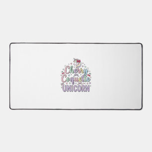 Unicorn Cherry Coquette Unicorn Original Zazzle De Desk Mat