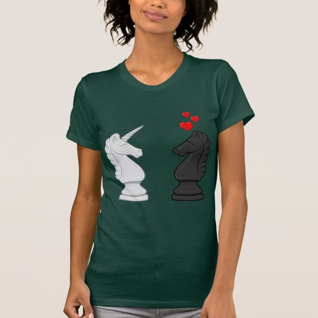 Unicorn Chess Knight T-Shirt (Front)