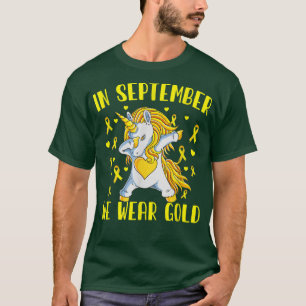 Unicorn Childhood Cancer Awareness Month Support C T-Shirt