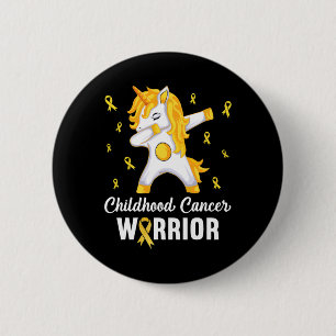 Unicorn Childhood Cancer Warrior In September We W 6 Cm Round Badge