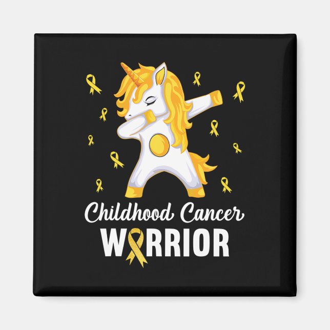 Unicorn Childhood Cancer Warrior In September We W Magnet (Front)